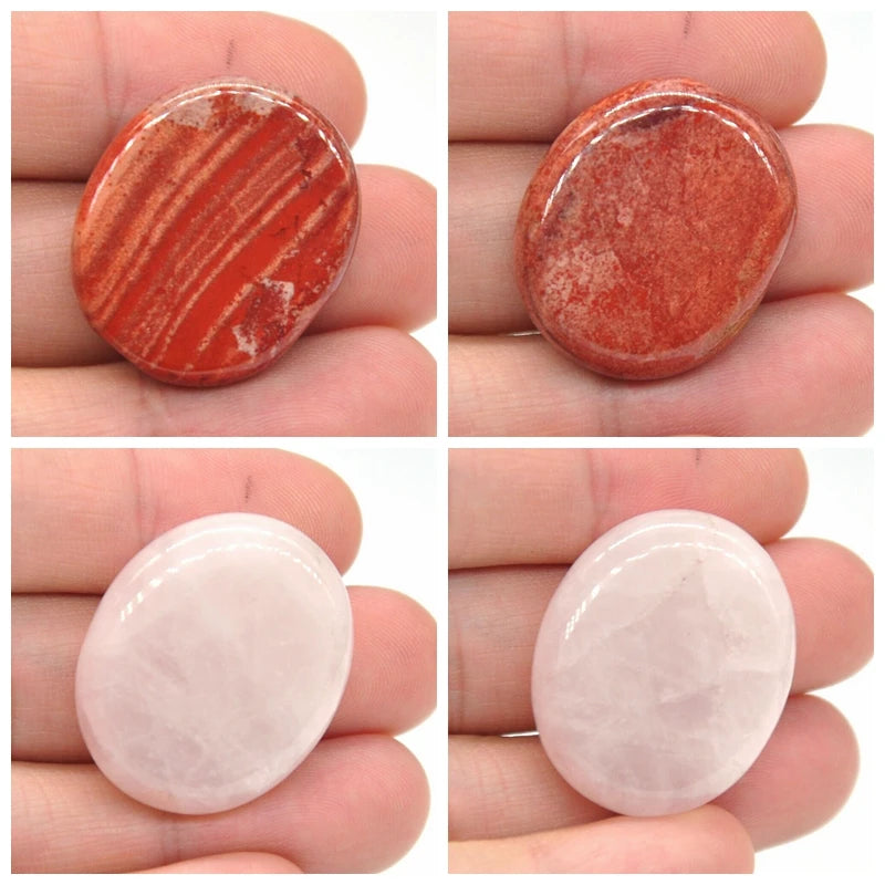 Thumb Worry Stone Gemstone Natural Healing Crystals