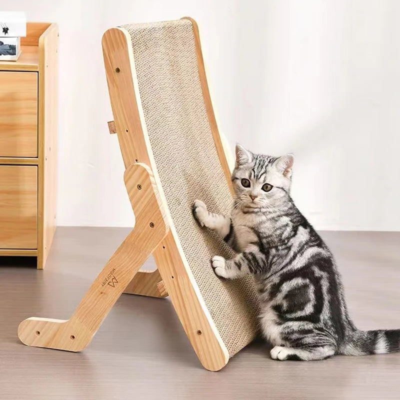 Multifunctional Cat Scratcher Board & Bed With Corrugated Cardboard For Cats Claw Sharpening & Play Toy