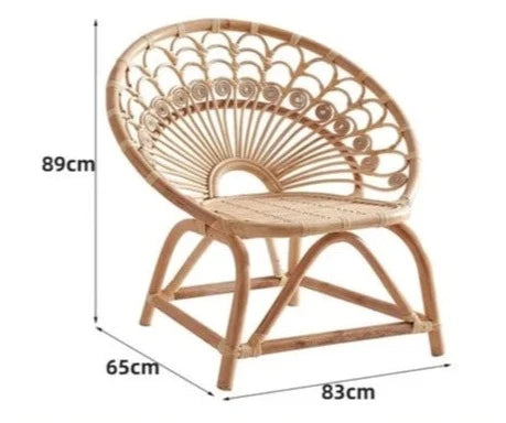 Peacock Chair x 1 Style:Southeast Asia, Texture of material:Rattan, Additional features: Movable, Is it customizable: Yes