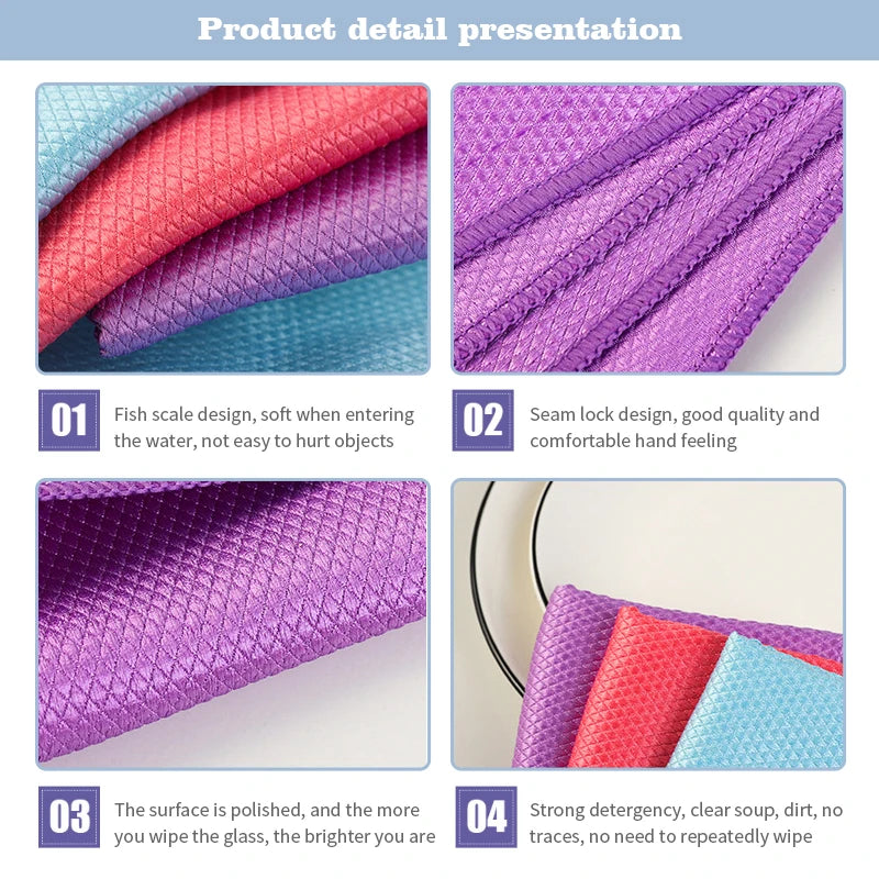 Magic Cleaning Glass Reusable Microfiber Cloth