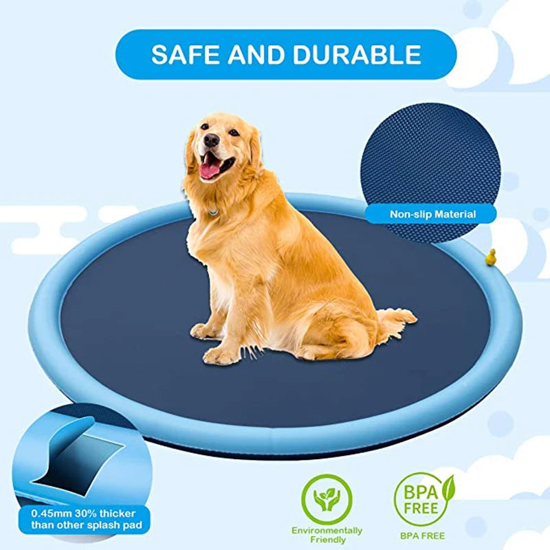 Summer Inflatable Interactive Water Sprinkler & Playpad Cooling Mat