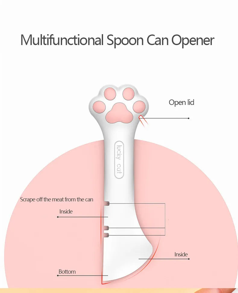 Pet Spoon & Silicone Can Sealing Cover Food Storage