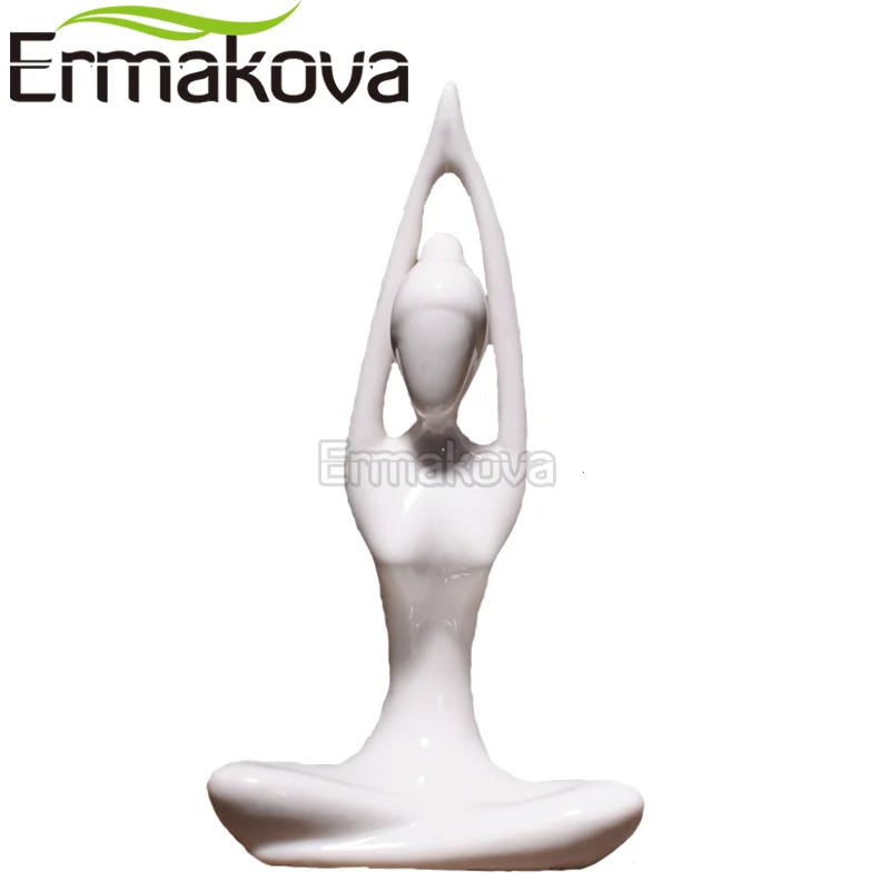 Porcelain Yoga Pose Figurines