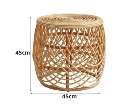 Side Table x 1, Style:Southeast Asia, Texture of material:Rattan, Additional features: Movable, Is it customizable: Yes