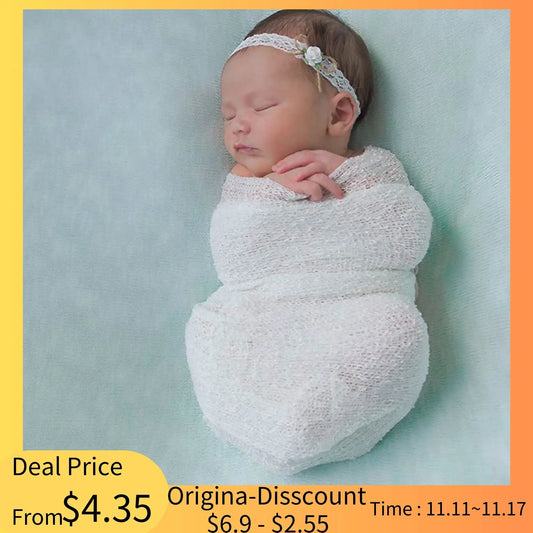 Soft Knit Stretchy Wraps Swaddle For Newborn Baby