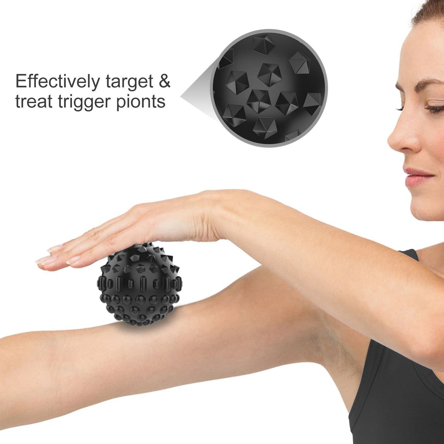 ProCircle PU Fitness Balls Massage Ball for Deep Tissue Self-Myofascial Release