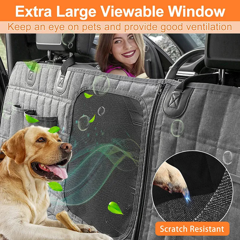 Waterproof Dog Car Seat Cover - Scratch-proof & Nonslip