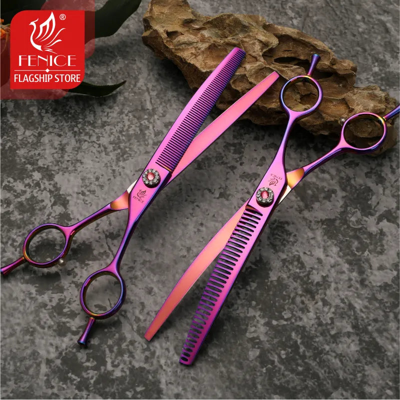 Curved Thinning Pet Grooming Scissors