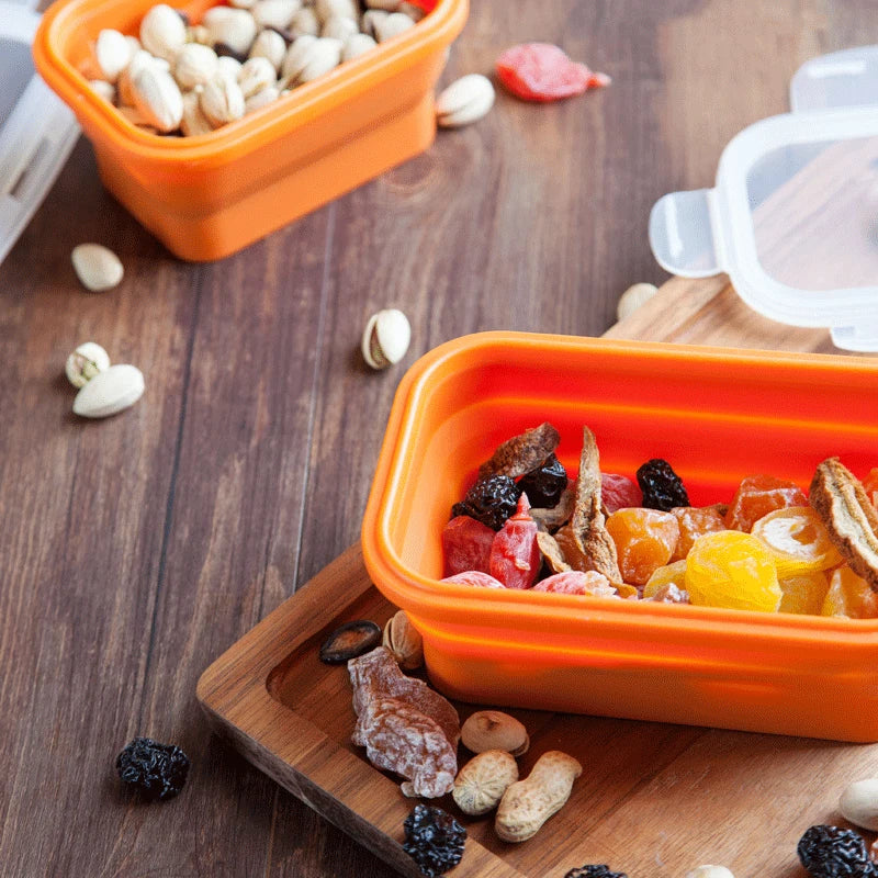 Eco-Friendly Silicone Lunch Box Folding Food Container