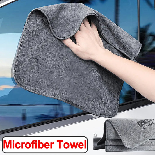 Double-Sided Microfiber Towel designed for Streak Free Mirror & Window Cleaning