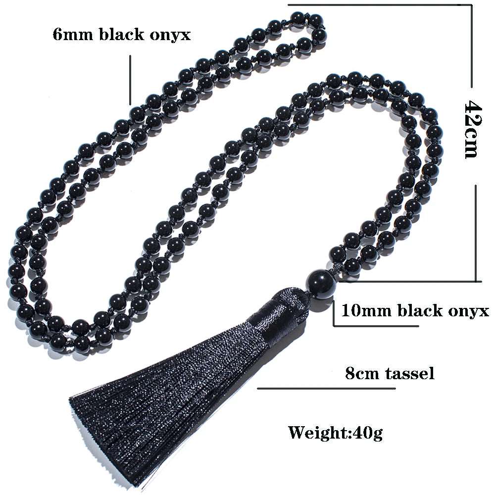 Black Onyx Mala Beads