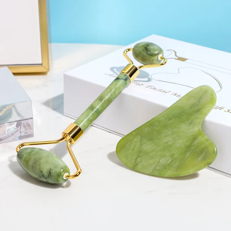 Gua Sha Jade Massagers & Mask For Face & Body