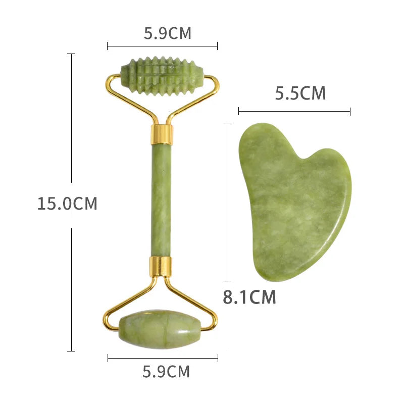 Gua Sha Jade Massagers & Mask For Face & Body