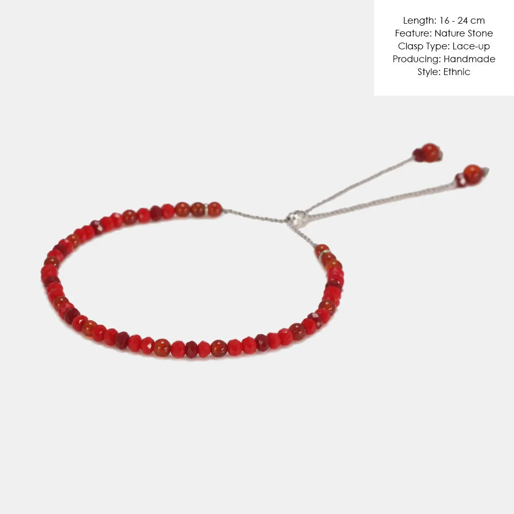 DIY Craft Kit: Natural Stone Bracelet 3mm Rope & Small Onyx Beads