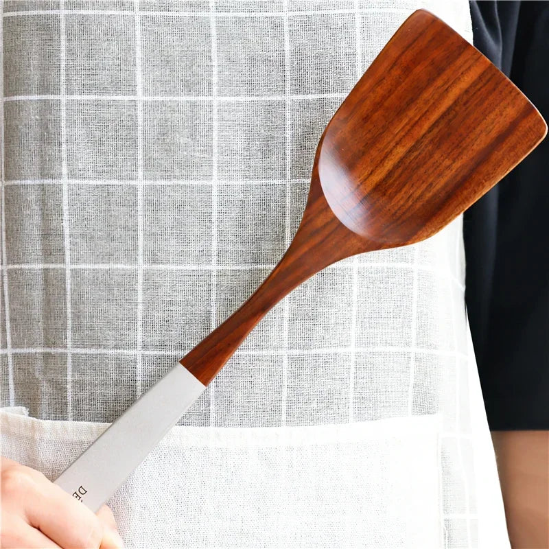 Eco-Friendly Solid Wood Teak Cooking Tools