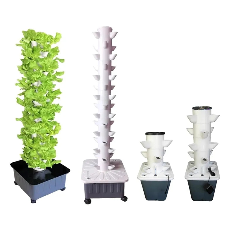 DIY Vertical Tower Planter Hydroponic Grow System