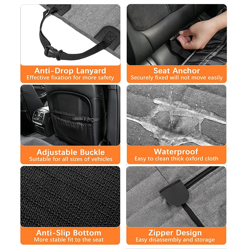 Waterproof Dog Car Seat Cover - Scratch-proof & Nonslip