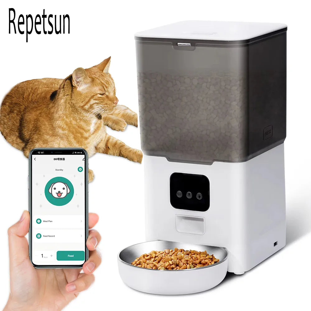 Smart APP Pet Food Automatic Dispenser for Remote Feeding