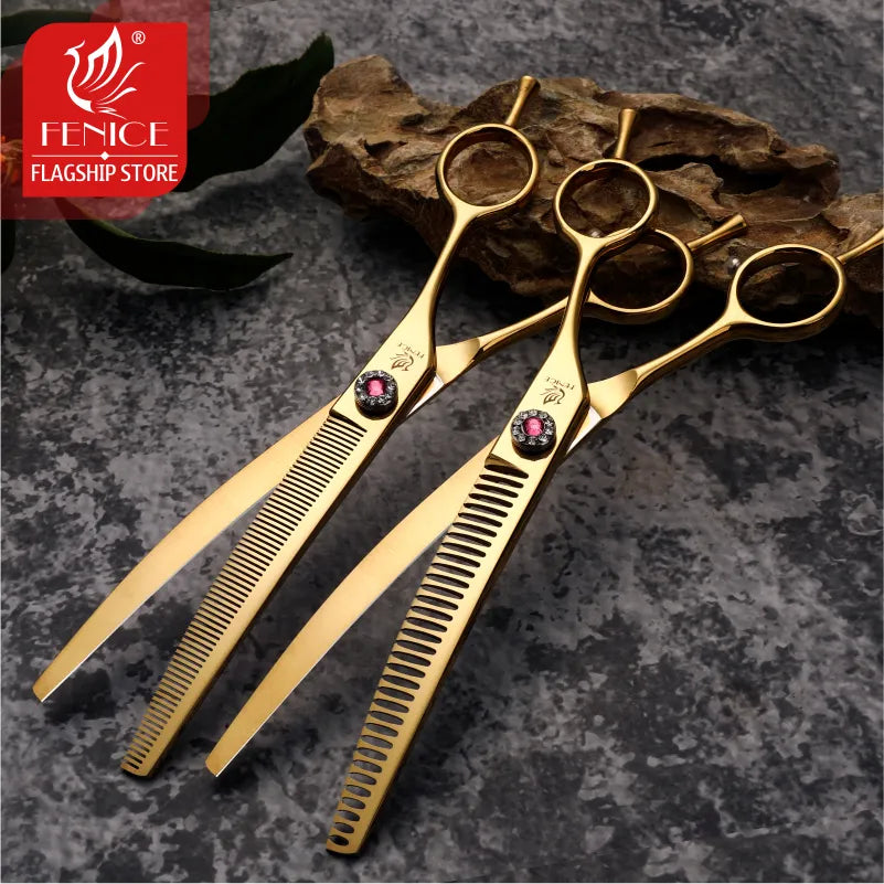 Curved Thinning Pet Grooming Scissors