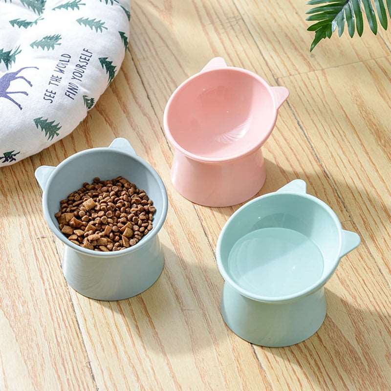 45°Neck Protector High Pet Food Bowl