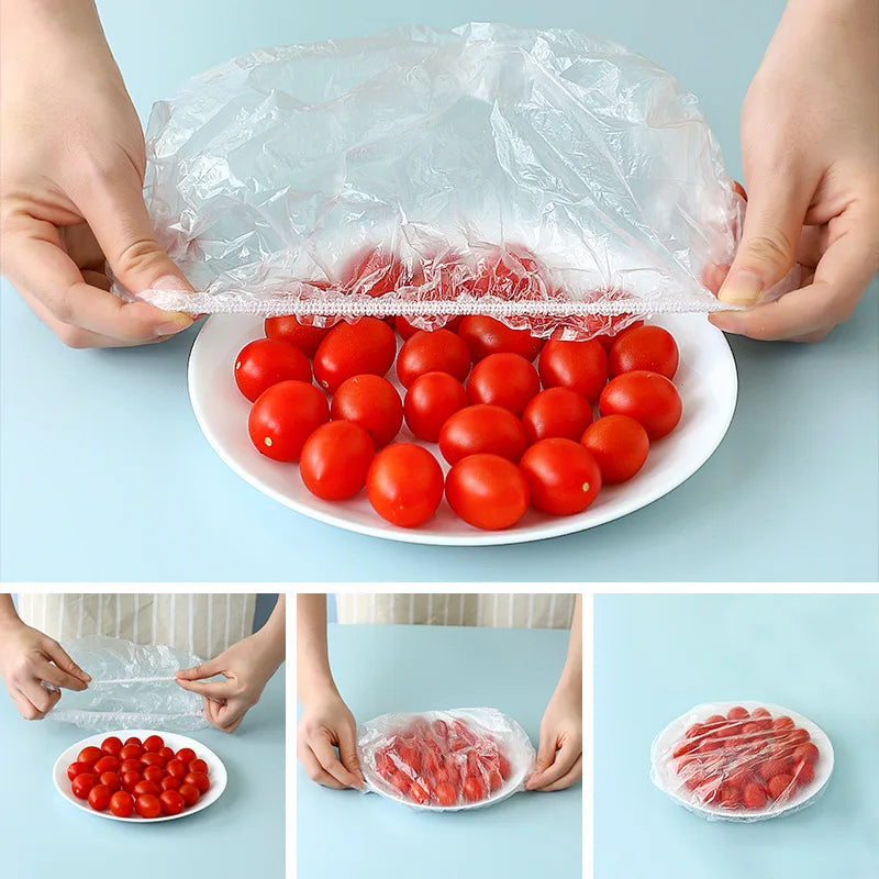 Reusable Food Storage Cover Bags For Bowls Stretch Adjustable