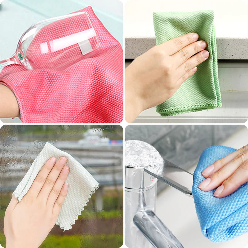 Magic Cleaning Glass Reusable Microfiber Cloth