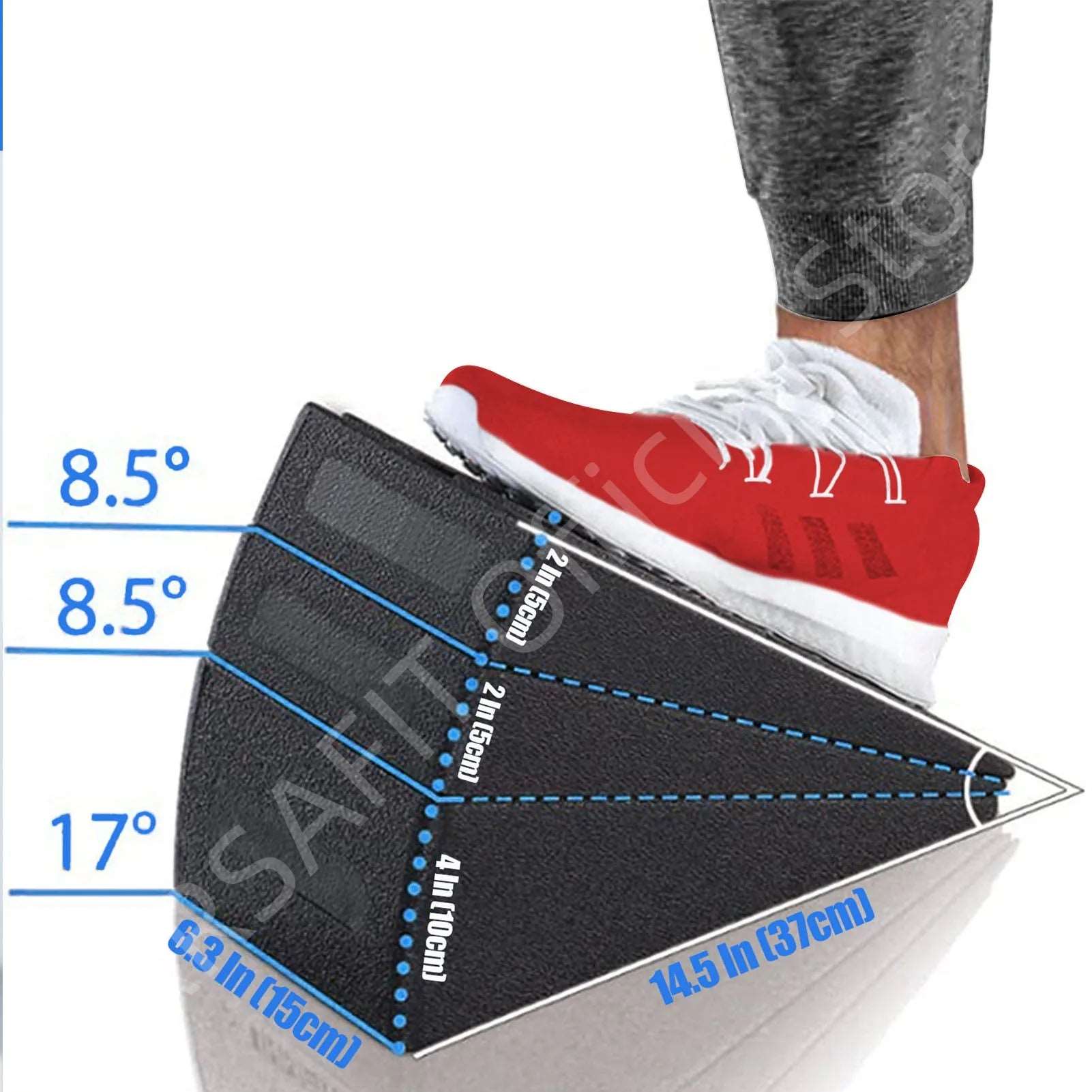 Adjustable Yoga Wedge Stretch Slant Board to Improve Lower Leg Strength