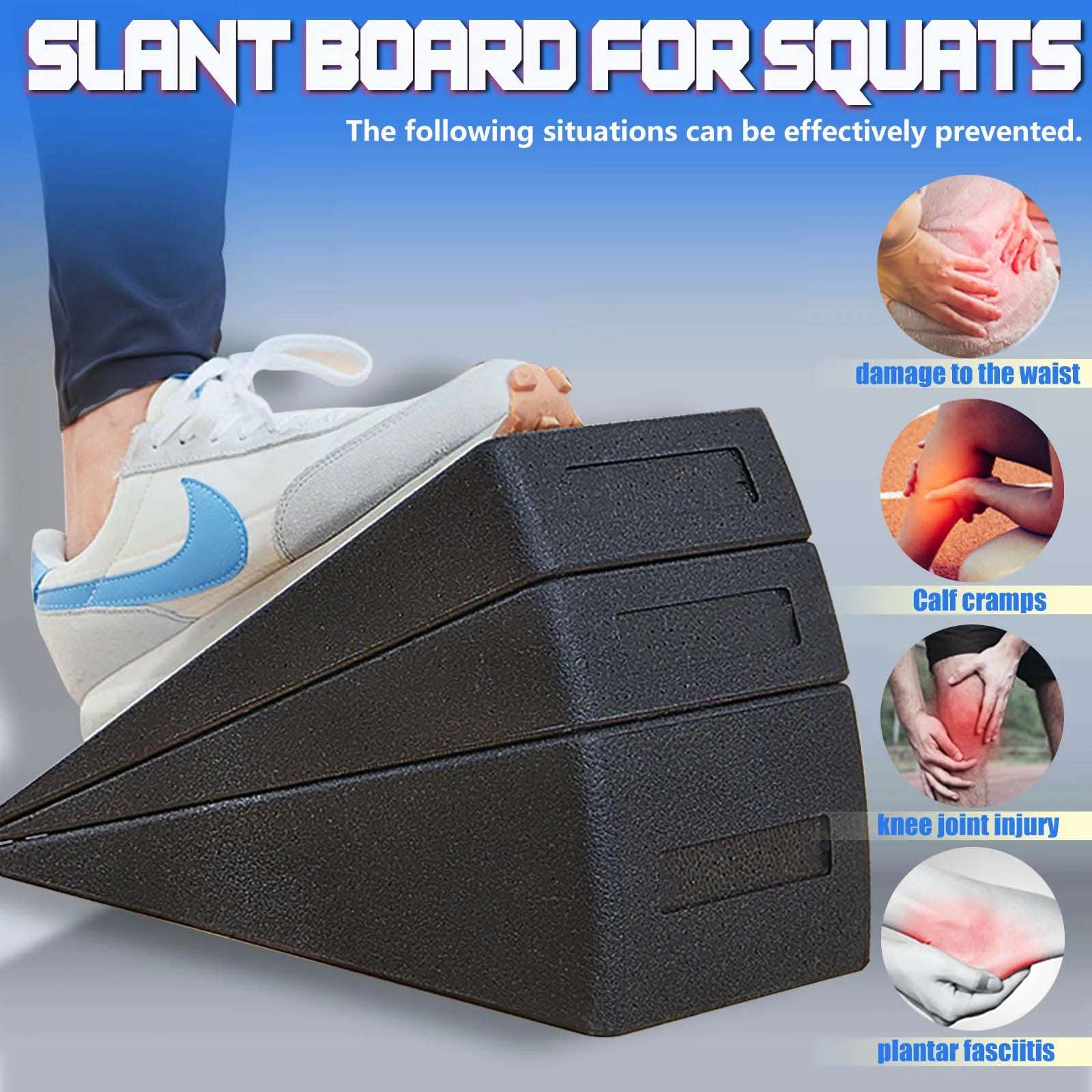 Adjustable Yoga Wedge Stretch Slant Board to Improve Lower Leg Strength