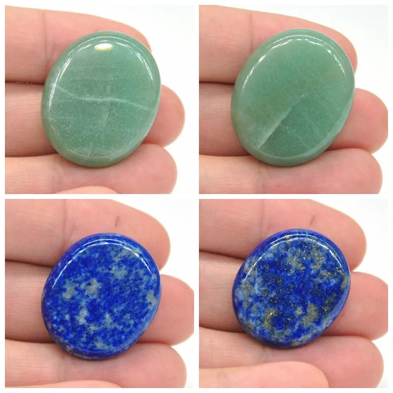 Thumb Worry Stone Gemstone Natural Healing Crystals