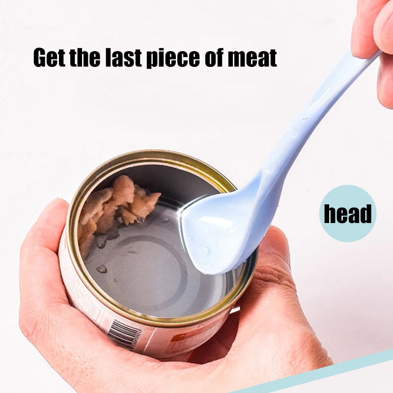 Reusable Silicone Canned Pet Food Lid & Spoon