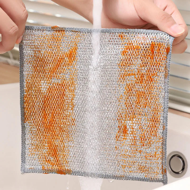 Eco-Friendly Heavy Duty Reusable Cleaning Cloth - Replace Steel Wool Balls!