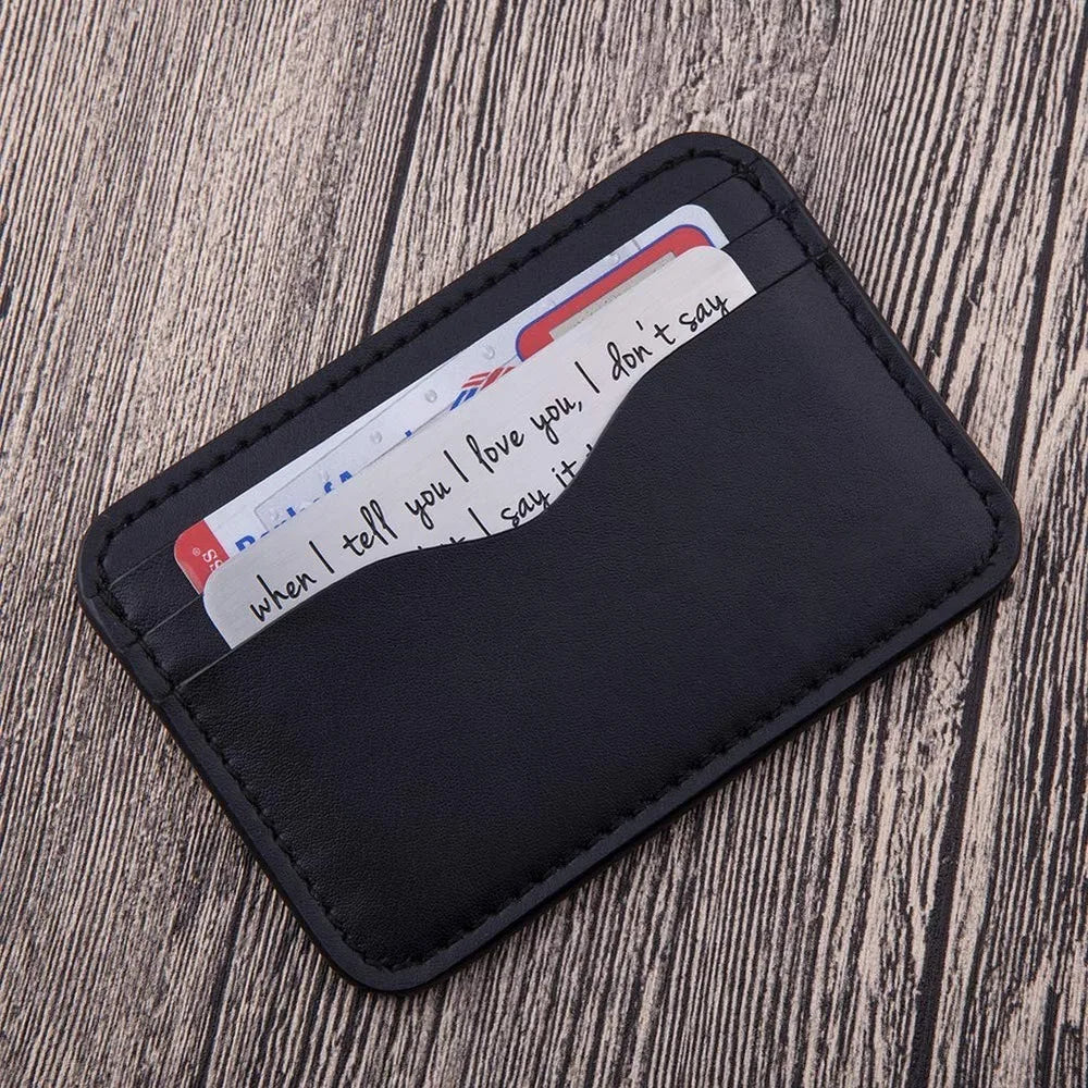 Wallet Keepsake for Husbands, Wives, Girlfriends & Boyfriends