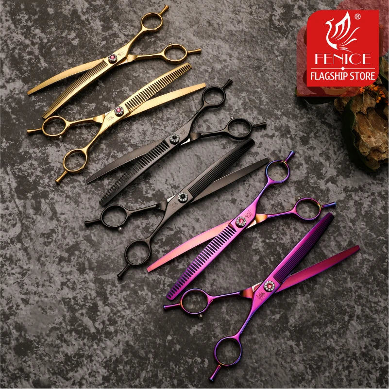 Curved Thinning Pet Grooming Scissors