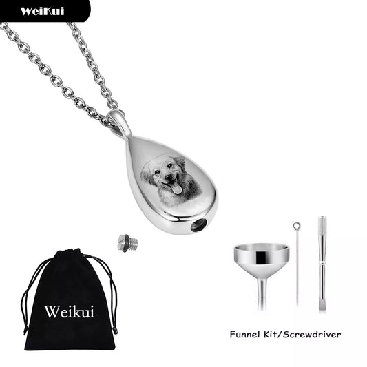 Pet Memorial Water Drop Necklace