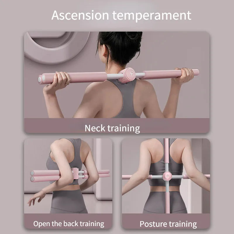 Yoga Back Corrector - Adjustable Body Cross Open Back Standing Training Stick